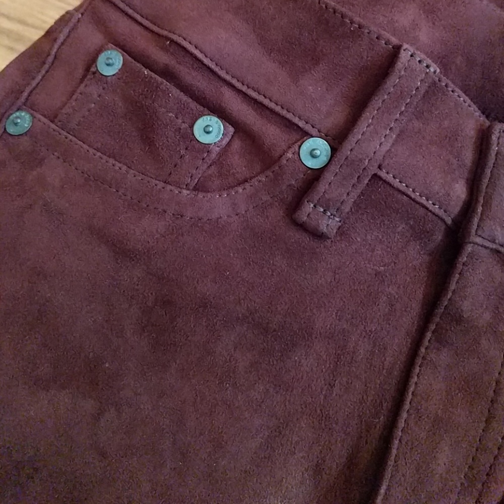 Rag & Bone Port Suede Skinny Jeans Pants - Picture 6 of 6