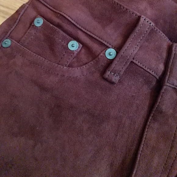 Rag & Bone Port Suede Skinny Jeans Pants - Picture 6 of 6