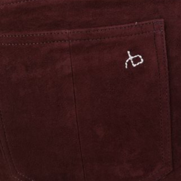 Rag & Bone Port Suede Skinny Jeans Pants - Picture 2 of 6