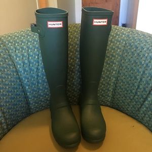 Matte Green Hunter Boots