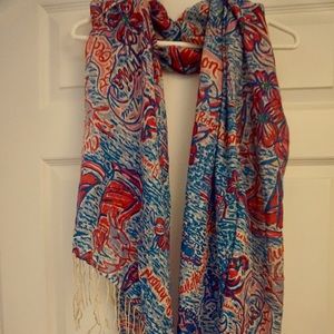 Lilly Pulitzer Virginia Old Dominion Murfee Scarf