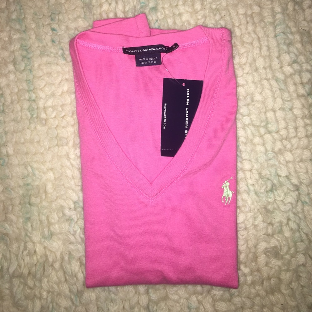 Ralph Lauren pink v-neck