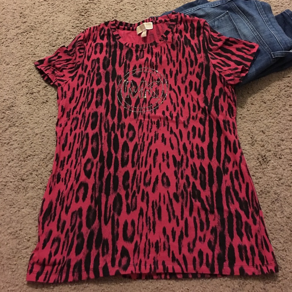 Michael Kors animal print t-shirt. Medium