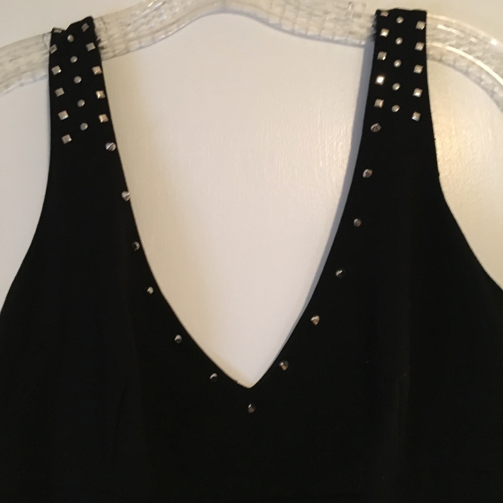 Zara silver detail little black dress