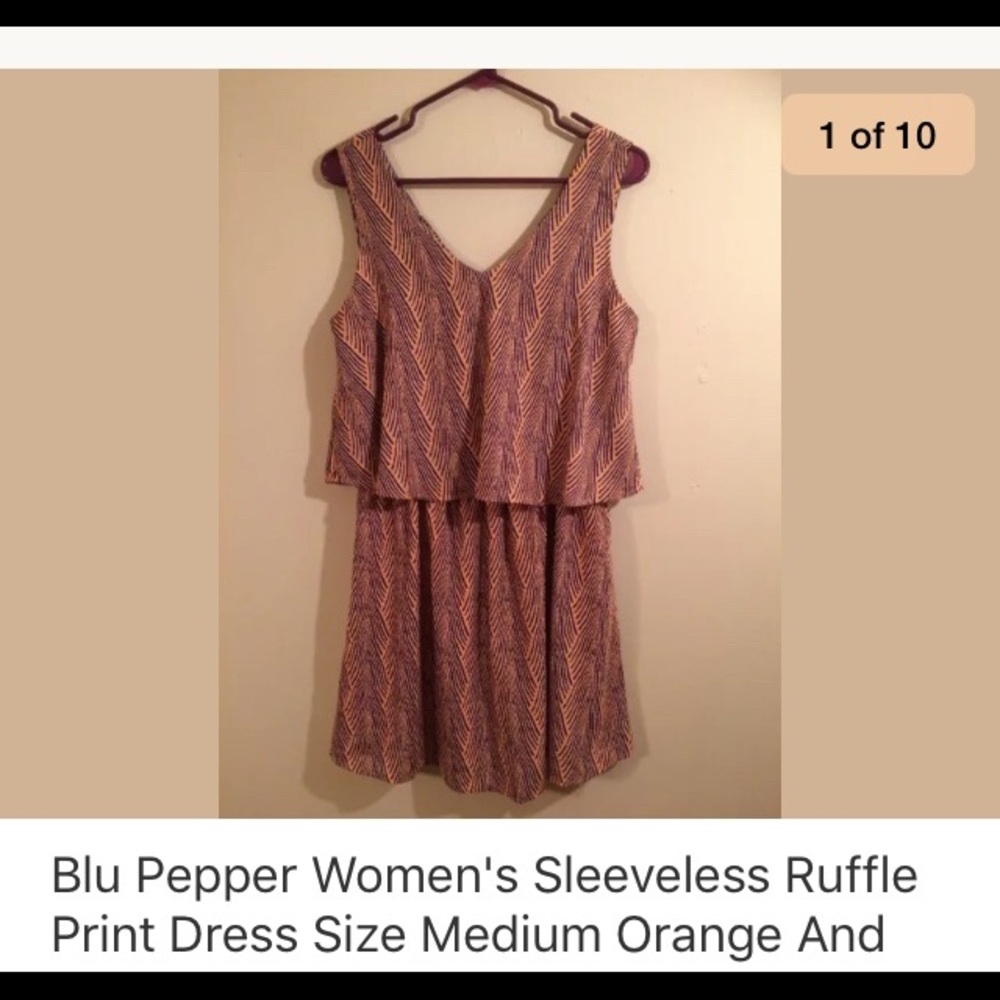 Blu Pepper Sleeveless Dress