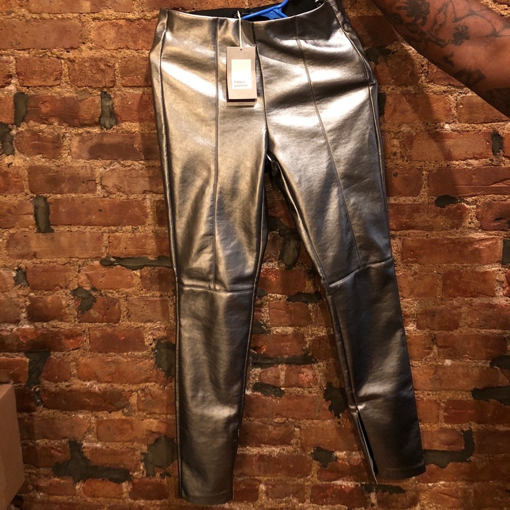 Zara metallic pants