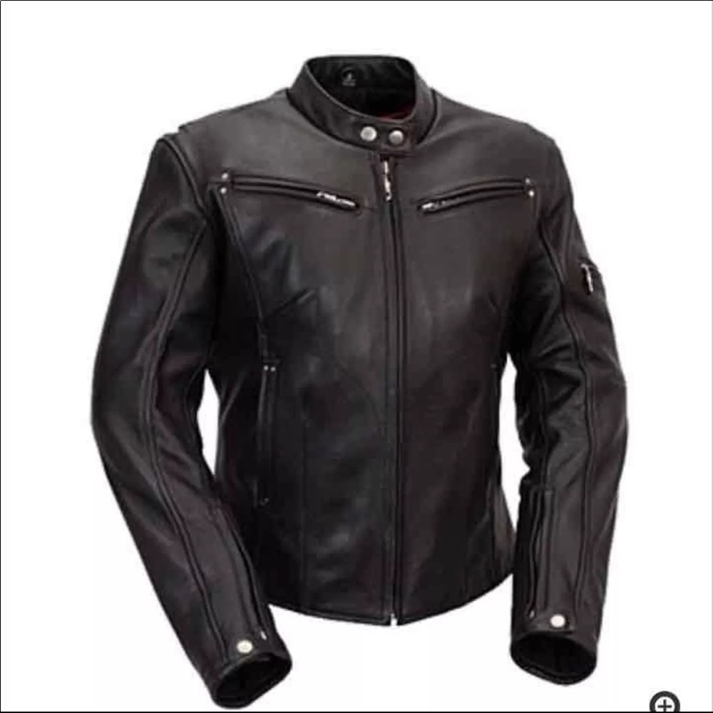 Black Leather Motorcycle Jacket