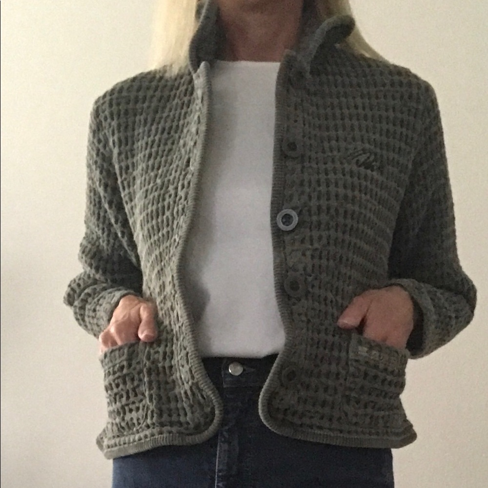 Mod O Doc Waffle Weave Jacket Distressed Agua