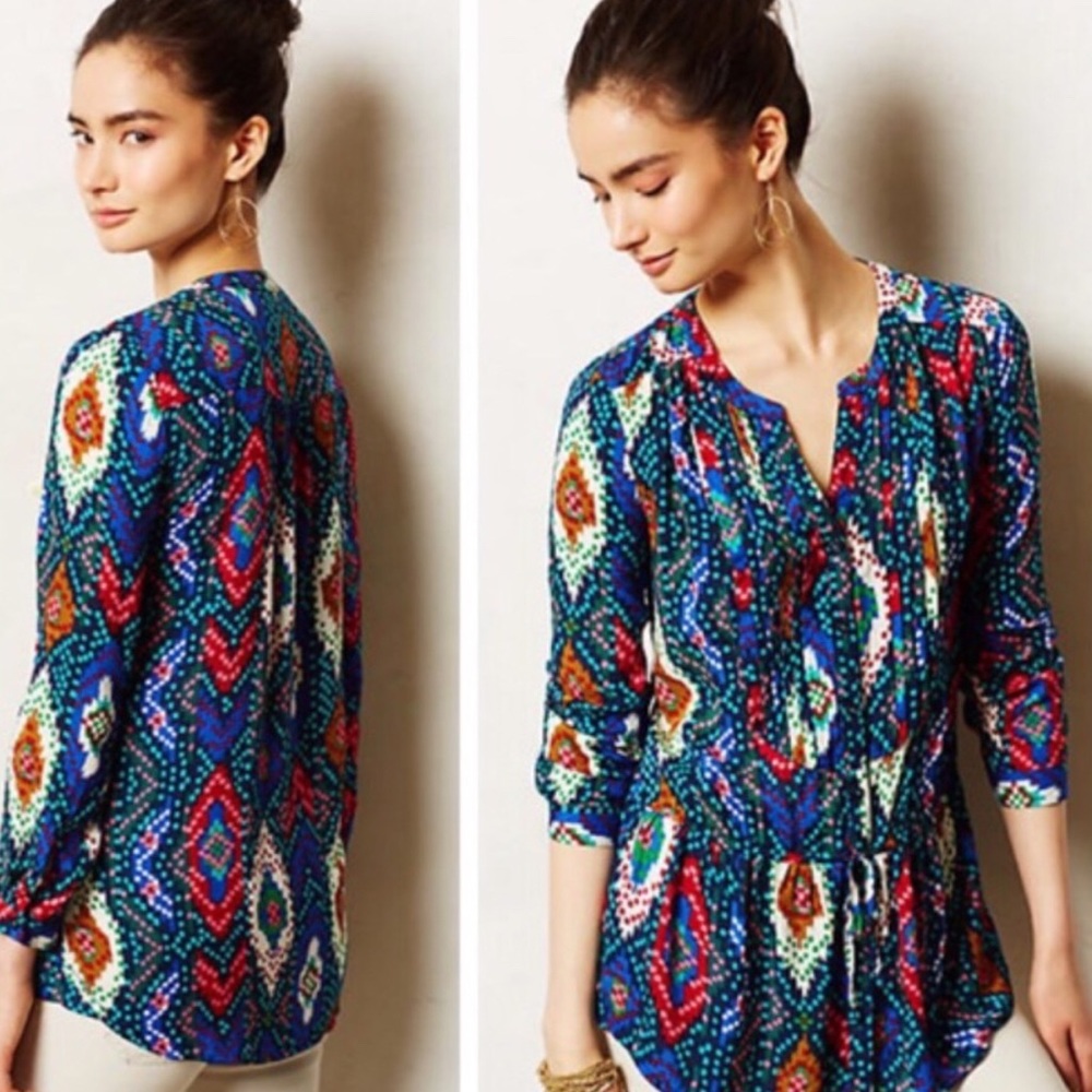 EUC Maeve Topoxte Drop Drawstring Top