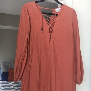 ASOS terra-cotta colored dress