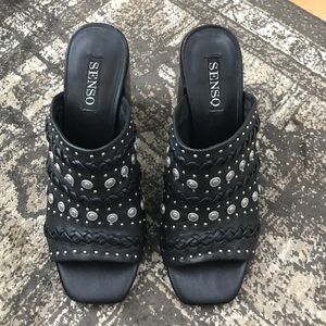 Senso Mules - Black Studded - Size 39