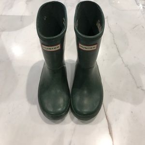Toddler Boy Size 7 Green Hunter Kids Rain Boots