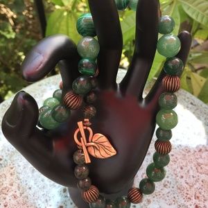 Wealth and Prosperity V.  19" Malachite and Green