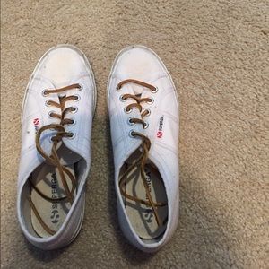 White Superga Shoes
