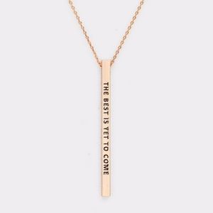 The Best is Yet to Come Inspirational Necklace