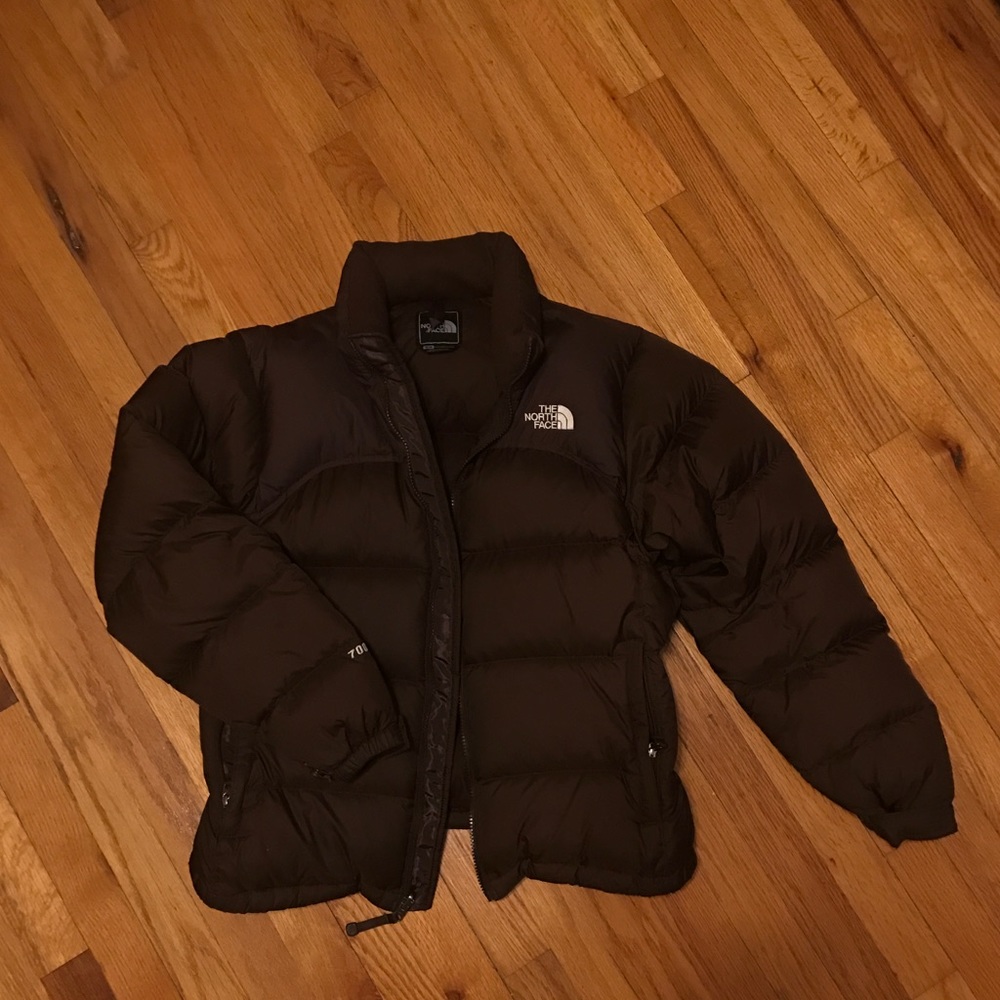 North Face Down Puff Jacket (Dark Brown)