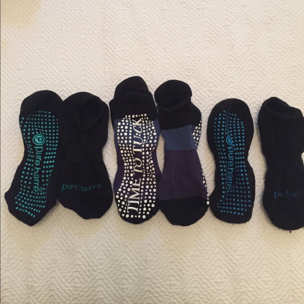 Three Pairs of Barre Socks