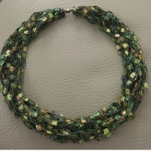 New fabric necklace.🎊🍀