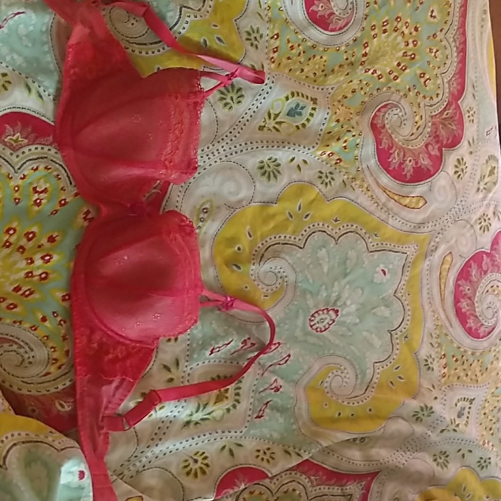Betsy Johnson pink lace bra! Super cute!