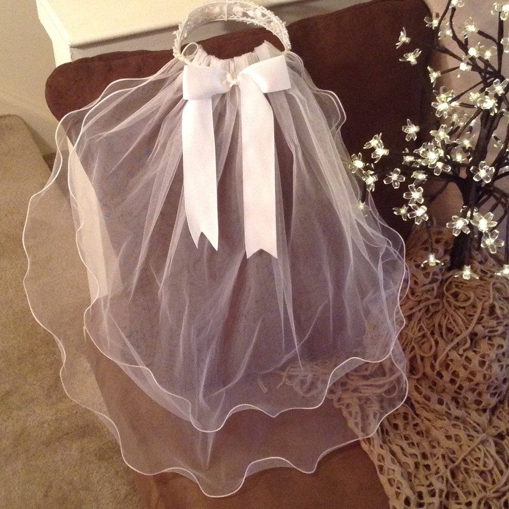 Lord & Taylor - Girls Beaded Halo Communion Veil