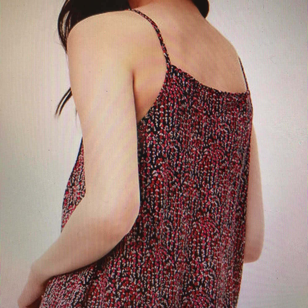 Ann Taylor LOFT M  garland mixed media cami - Picture 3 of 8