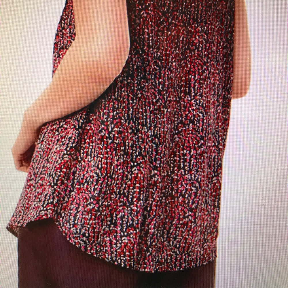 Ann Taylor LOFT M  garland mixed media cami - Picture 4 of 8