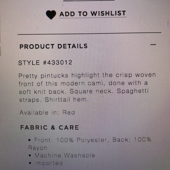 Ann Taylor LOFT M garland mixed media cami - Picture 6 of 8