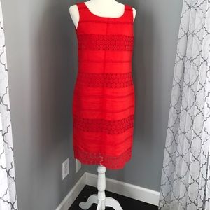 NWT Talbots Red Orange dress