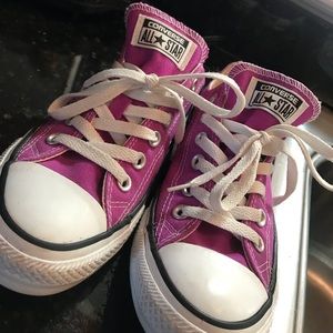 Bright purple Converse All Star sneakers