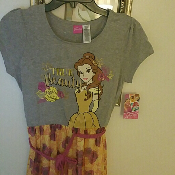 80% off SUMMER CLEARANCE!!GIRLS DISNEY BELLE HIGH LOW DRESS - Picture 2 of 4