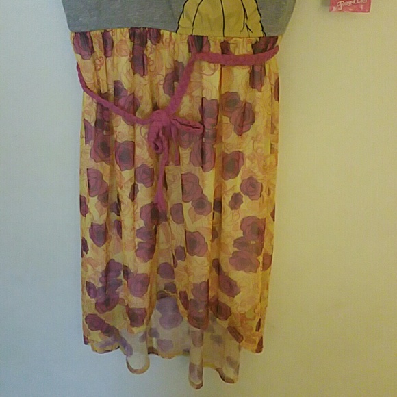 80% off SUMMER CLEARANCE!!GIRLS DISNEY BELLE HIGH LOW DRESS - Picture 3 of 4