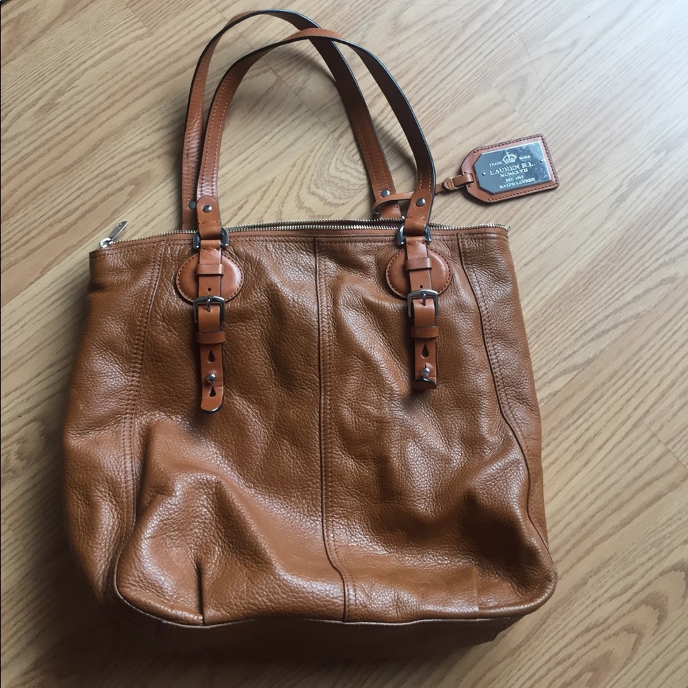 Ralph Lauren  brown leather bag