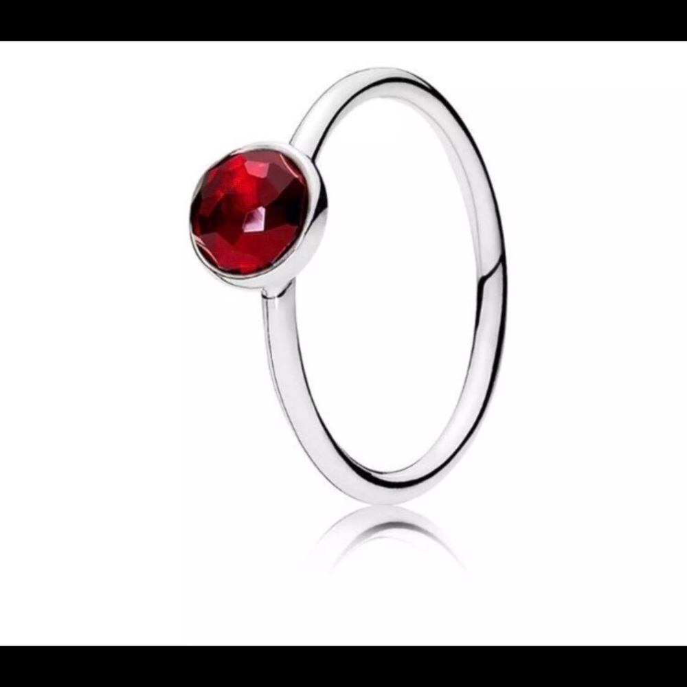 New Pandora July birthstone stackable ring