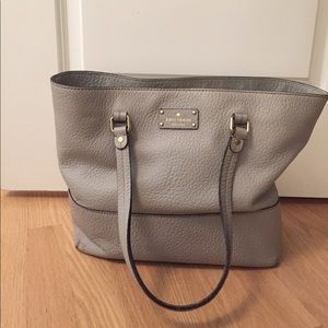 Kate Spade Gray Leather Purse