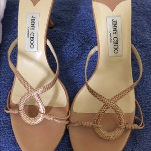 Jimmy Choo kitten heel sandals (authentic)