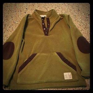 Boys fleece button down pullover