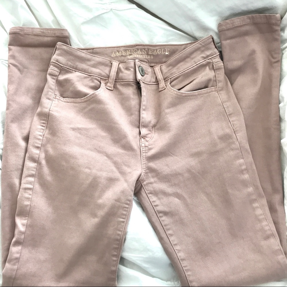 High Waisted Blush Jeggings