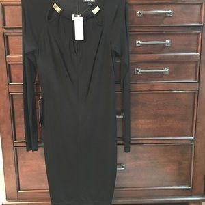 BeBe Black Long-Sleeve dress