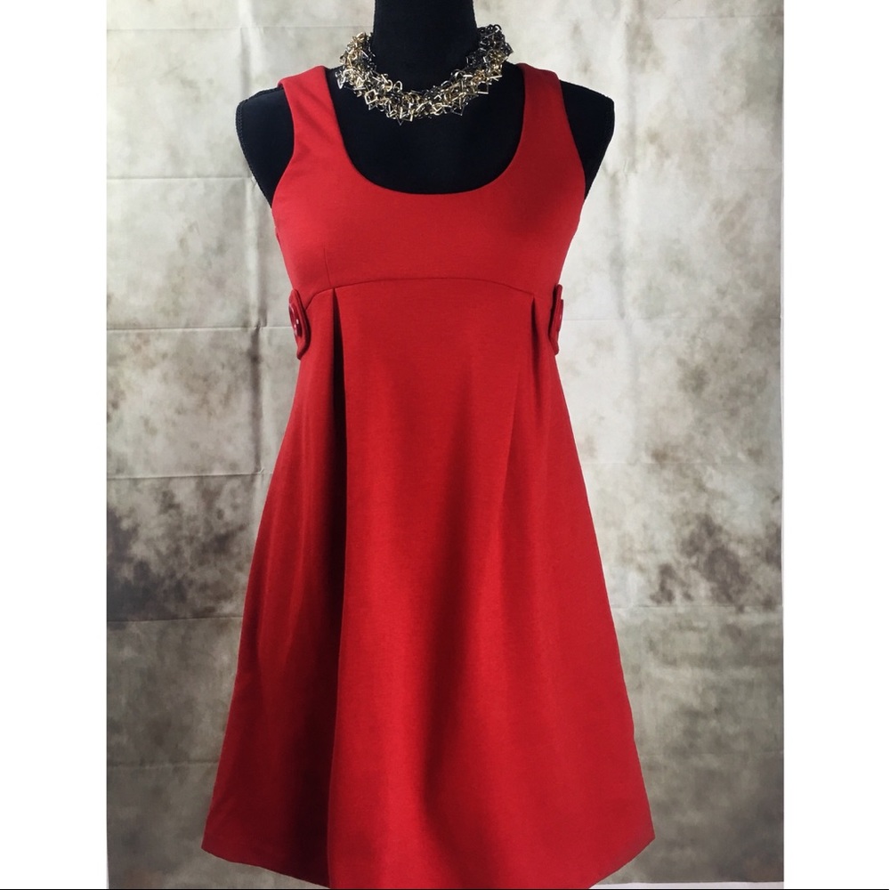 🦄 Michael Kors Red Baby Doll Dress