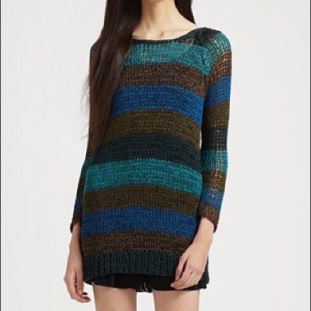 Theory Nimue S. Space Boatneck scoop Tunic sweater