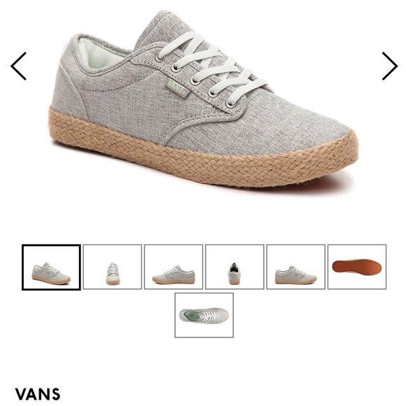 Vans Atwood Low Espadrilles in Grey - Picture 1 of 5