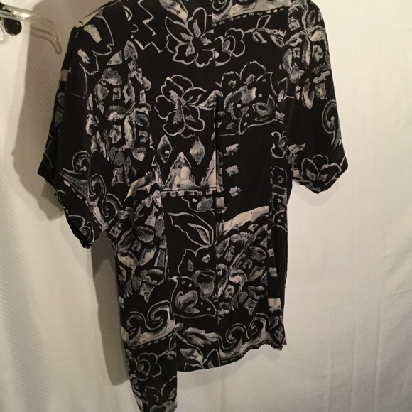 Studio A Black/grey S silk fitted style blouse - Picture 6 of 8