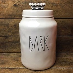 rae dunn bark canister