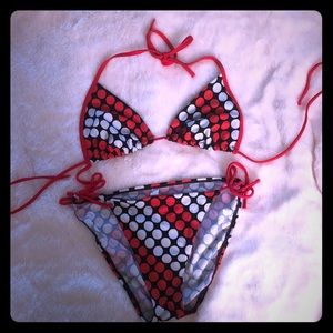Victoria Secret Polka Dot Bikini Size L