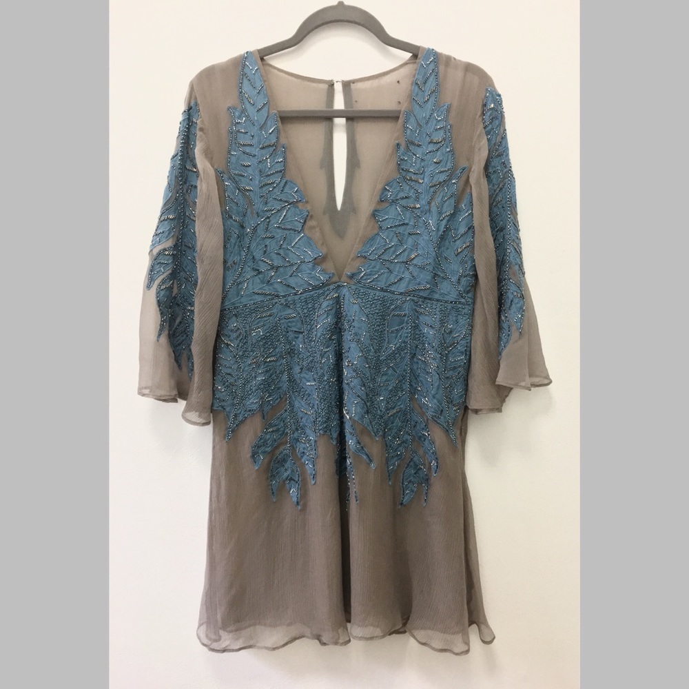 Embellished Free People Mini Dress