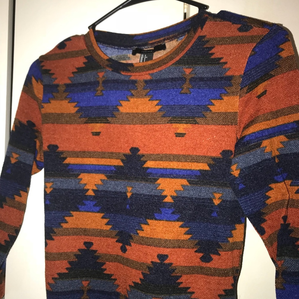 Aztec Print Shirt - F21