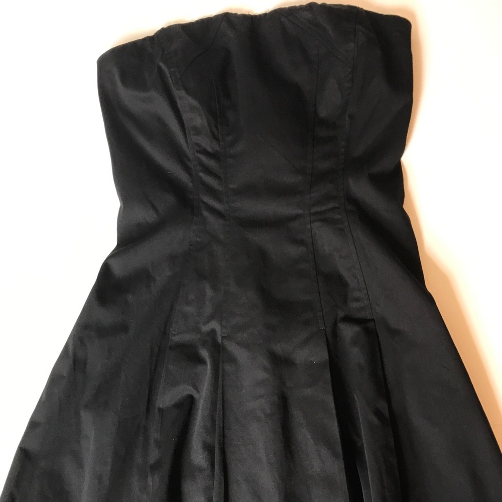 Express Cotton Strapless Midi Fit and Flare
