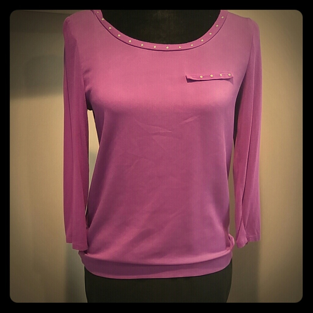 Purple 3/4 Sleeve Shirt