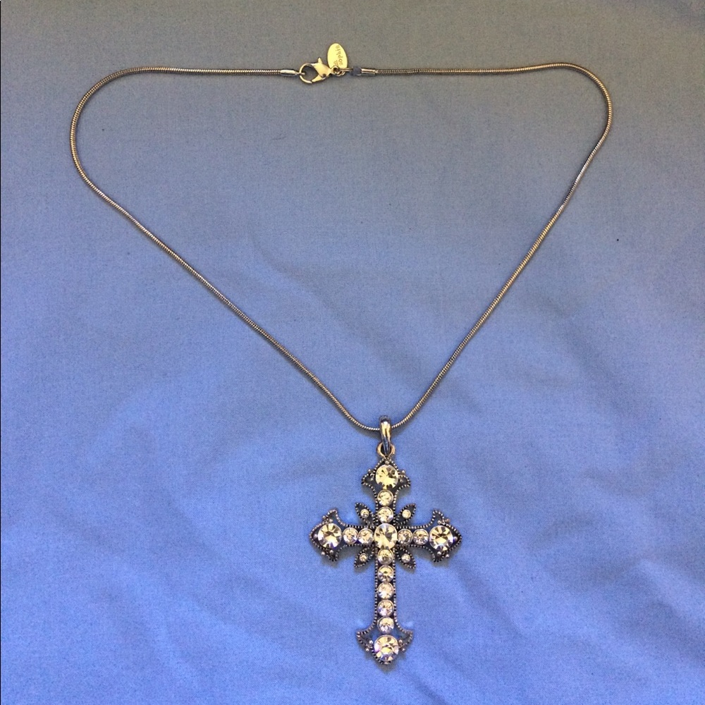 Lia Sophia Cross Necklace