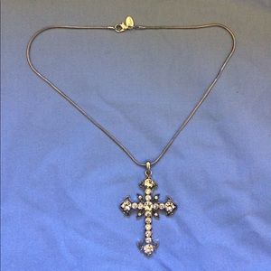 Lia Sophia Cross Necklace